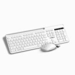 Frontech Wireless Keyboard & Mouse Combo Set | 2.4GHz USB Connectivity | 104 Keys | 3 Buttons | 1200 DPI Mouse | Compatible with PC/Laptop/Mac (KB-0030, White) - Image 2