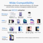 GIANAC Wireless Charger | 15W Fast Charging Circular Pad | Compatible with iPhone 17/16/15/14/13/13 Pro/13 Mini/13 ProMax/12/11,Galaxy S21/S20/Note 10/Edge Note 20Ultra/S10, Airdods Pro - Image 2