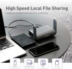 GL.iNet AXT1800 (Slate AX) 6 Gigabit Dual Band WiFi Router for Home & Travel, Portable, AX1800Mbps, 3 Gigabit Ports, 1 USB 3.0 Port, VPN, WPA3, IPV6, MU-MIMO, 512GB TF Card Slot - Image 2