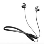 GOBOULT FXCharge Bluetooth Earphone with 32H Playtime, Dual Pairing Neckband, Zen™ ENC Mic, Type-C Fast Charging (5Mins=7.5Hrs), 14.2mm Bass Driver IPX5 Silicone Neck Band(Black) - Image 2