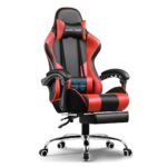 GTPLAYER #1USA Ergonomic Gaming Chair with Massage Lumbar Cushion & Footrest, PU Leather Office Chair for Work, Study Chair for Home, Linked Armrests, Adjustable Headrest, 1 Year Warranty - Image 2