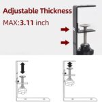 Gadget Wagon Cable Management Tray Organizer Under Desk for Office and Home No Drill Metal, Black - Image 2