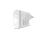 Goldmedal i-Rapid 25W Travel Charger + Night Lamp (White) – Pack of 1, 1 USB A + 1 USB C Type Ports, Quick Charge 3.0 + PD, Intelligent Identification, Touch Power Switch, for Home, Office & Travel - Image 2