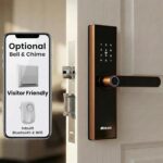 Golens X3N Bronze Smart Door Lock | WiFi + Bluetooth, 8-in-1 Unlocking (Fingerprint, PIN, RFID, OTP, App, Mechanical Key) | Biometric Digital Lock for Main Door - Image 2