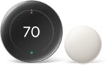Google Nest Learning Thermostat Pro Edition with Temperature Sensor (4th Generation, 2024) Smart Energy Saving, Advanced Calibration, Adaptive Eco, Compatible with Alexa & Home (Polished Silver) - Image 2