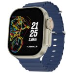 HAMMER Active 2.0 Plus 2.1" HD Display Smart Watch with Gesture Control, Bluetooth Calling, DIY Watch Face Studio, Sports Modes, Functional Crown, Dynamic Island Notification, Menstrual Cycle (Blue) - Image 2