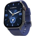 HAMMER Arctic 2.04" Super AMOLED Smart Watch, Metallic Build, BT Calling, Always On Display, Rotating Crown, Split Screen, Health Tracking, Smart Watch for Men, Women, Girls, Boys (Midnight Blue) - Image 2