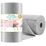 HASTHIP® 50-Count Microfiber Cleaning Cloth Multipurpose Cleaning Cloth Roll Pre-Cut Tear Away Microfiber Cleaning Cloth Roll Kitchen Cloth for Cleaning Highly Absorbent Reusable - Image 2