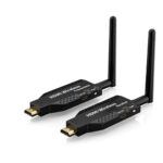 HDMI Wireless Plug and Play 100 m Long Range Transmitter and Receiver 4K,1080P Wire-less Extender Adapter for Streaming Video/Audio Laptop/PC (HDMI Wireless Plug and Play 100 m Long Range RX-TX) - Image 2