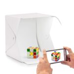 HIFFIN Foldable Light Box 23cm Portable Light Room with 2 Color Photography Backdrop Photo Studio | Mini Shooting Tent for Photography Backdrop Mini Cube Box Lighting Tent Kit - Image 2