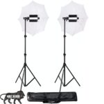 HIFFIN Porta Kit with Pair of 9 feet Light Stands, Porta Lights, Umbrellas for Video & Still Photography Lighting (Porta Light kit Mark II) - Image 2