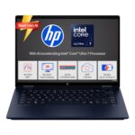 HP OmniBook X Flip (Previously Envy) Intel Core Ultra 7 256V 47 Tops (16GB LPDDR5X, 512GB SSD) 3K,OLED, 0.2ms,14''/35.6cm Touchscreen 2-in-1 Win11,Office24, Blue, 1.38kg, fm0026TU, Next Gen AI Laptop - Image 2