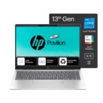 HP Pavilion Plus, Intel Core i5-1335U-13th Gen Laptop, (16GB LPDDR5x,512GB SSD),IPS, 300 nits, 14''(35.6cm) 2K,Win 11, M365 Basic(1yr), Office Home 24, Silver,1.38kg, 5MP Camera w/Shutter, ew0107TU - Image 2