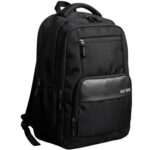 Half Moon Apex 35L Spacious Laptop Backpack for Men & Women | Water Resistant College & Office Bag with AUX/Headphone Port | Tear-Resistant Tech Backpack (Fits Up to 15.6 Inch Laptop) (Black) - Image 2
