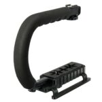 Hanumex Universal C-Shape Stabilizer Bracket – Low Angle Camera Rig for DSLR Video Shooting, Handheld Grip Support for Professional Vlogging & Filmmaking - Image 2