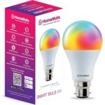 HomeMate Wi-Fi RGB+CCT Smart LED Bulb | 9 Watt, Music Sync | Last State Memory | 16 Million Colors | Warm and Cool White | Compatible with Alexa, Google Assistant & Siri (Base B22) - Image 2