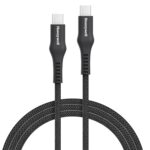 Honeywell USB Type C to Type C Cable, 4 Feet (1.2M), PD 60W, QC 3.0, Fast Charging, Nylon Braided Cable for Apple Devices, Smartphones, Laptops, Power Banks, Tablets, Headphones, Speakers – Black - Image 2