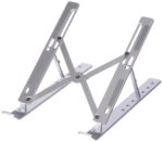 Humble Laptop Stand for Desk, 6-Angle Adjustable | Ergonomic Foldable Aluminum Anti-Slip Portable Tabletop Laptop/Desktop Riser Holder Compatible with All Laptops and iPad(10-15.6") - Silver - Image 2