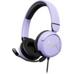 HyperX Cloud Mini Gaming Headset, 3.5mm Wired Connection, 30mm Sound Drivers, Lightweight, Over-Ear, Flip-to-Mute mic, Xbox-Licensed, Memory Foam, Recomm for Ages 8-12, Lavender, 130g, 7G8F5AA - Image 2