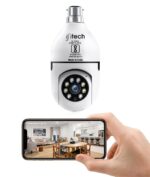 IFITech 1296p (3MP) Full HD Smart Wi-Fi CCTV Home Security Camera | 360 Degree View | Pan Tilt Bulb Camera | 256 GB SD Card Support (Not Included) | Perfect for Home, Office Monitoring - Image 2