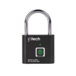 IFITech Smart Fingerprint Padlock, Biometric Keyless Lock with 20 Fingerprint Storage, Rechargeable Password-Free Security Lock for Gym & School Lockers, Luggage, Home, Office (Small - Black) - Image 2