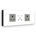 IOTICS Smart Wifi Switch Board: 2 x Switch & 2 Smart Plug Module. Touch Control, Remote, App Control. Voice Control with Alexa & Assistant. Smart Touch Switch Board For Home Automation (white) - Image 2