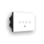 IOTICS Smart Wifi Switch Board: 4 Switch with 1 x High Load (AC/Geyser) switch. Touch, Remote, App Control. Voice Compatible with Alexa & Assistant. Smart Touch Switch For Home Automation (White) - Image 2
