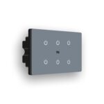 IOTICS Smart Wifi Switch Board: 6 Switch with 2 x High Load (AC/Geyser) switch. Touch Control, Remote, App Control. Voice Control with Alexa & Assistant. Smart Touch Switch For Home Automation (Grey) - Image 2