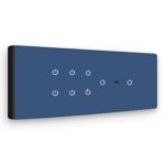 Iotics Smart Wifi Switch Board: 8 x Switch Module. Touch Control, Remote, App Control. Voice Control with Alexa & Assistant. Smart Touch Switch Board For Home Automation (Blue), 240 Volts - Image 2