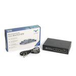 JK Vision 4 Channel GIGA POE ; 10 Ports Fast Ethernet with 8 PoE Ports (10/100 Mbps) & 2 Uplink Ports (100 Mbps) POE Switch | Max. 30W Output of Single PoE Port | LED Light Indicators | Plug & Play - Image 2