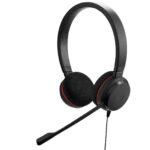 Jabra Evolve 20 Stereo Headset with noice canceling mic, Connect to Mobile/Tablet via USB-C/A, Lightweight Headband - Image 2