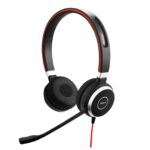 Jabra Evolve 40 MS Stereo Wired Headset with Noise Cancelling Microphone, USB-C Connectivity, Built-in Busylight & Inline Call Control, Microsoft Teams Certified Office Headset - Image 2