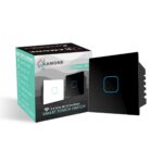 KAMONK Smart Touch Switch 1 Gang 24A, Wi-Fi Enabled, No Additional Hubs, No Automation related Wiring, Compatible with Amazon Alexa and Google Assistant, Add shortcuts to Siri & Kamonk App (Black) - Image 2