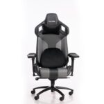 KATANA KT-06 Ergonomic Gaming & Office Chair ? Multi-Functional Design, 6D Adjustable Armrests, Premium PU Leather, Adjustable Neck & Lumbar Pillow, Black & Gray - Image 2