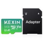 KEXIN 64GB Micro SD Card with SD Adapter, microSDXC UHS-I U3 V30 A1 Memory Card, 90MB/s Read 30MB/s Write, 4K/8K UHD High Speed TF Card for GoPro, Drone, Action Camera, Android Phone (1 Pack) - Image 2