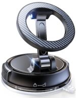 Kingone Car Phone Holder for Magsafe [78+LBS Strongest Suction & 2400gf Strongest Magnetic] 360° Adjustable Car Phone Mount, Cell Phone Holders for Your Car & All Smartphones (Carbon Fiber) - Image 2