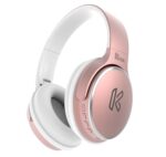 Klikk Rock On 101 Bluetooth Wireless Over Ear Headphones with Mic, 30 Hours Playback, Aux & Sd Card, Voice Assistant Support with Foldable & Rotatable Compact Design (Rose Gold) - Image 2