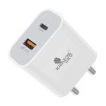 Kratos Power PQ1 45 W Charger Adapter, Dual Port (USB + Type C), Supports PD Charging via Type C Port, Compatible with Smartphones, Tablets & Smartwatch, Fast Charger Type c,White - Image 2