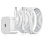 Kratos® Original 20W Fast Charger Compatible for iPhone 17/16/15/14/13/12/11 Series | 1M Type C to L Cable + 1M Nylon Braided Type C to C Cable | PD Fast Charger |BIS Certified - Image 2