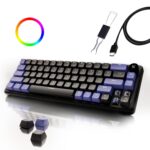 Kreo Hive 65 RGB Mechanical Gaming Keyboard | Pre-Lubed Switches, Anti-Ghosting, 5-Pin Hot-Swap | Wired 65% Keyboard with RGB Backlight & Detachable USB-C Cable (Black) - Image 2
