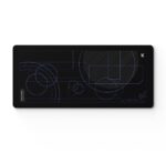 Kreo Terra XXL Deskmat Premium Glass - Smooth Surface, 4mm Cushioned Base, Anti-Fray Stitched Edges - 900×400mm Large Desk Pad for Gaming & Work (Geometric) - Image 2