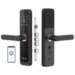 LAVNA Digital Smart Door Lock | 6 Way Unlock | Fingerprint, Mobile App, OTP, PIN, RFID Card and Manual Key Access with 5 Bolts for Wooden Doors (LA8) (Bluetooth) - Image 2
