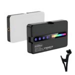 LED Video Light, RGB Portable Lighting Panel with Rainbow Color Gradient, Rechargeable Battery, for Photography, Videography, Vlogging, Studio, Selfie, 8x2x10 cm, 250g - Image 2