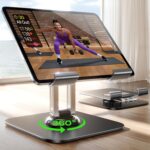 LISEN for iPad Stand Holder Adjustable Tablet Stand for Desk, Portable Monitor Stand Tablet Holder Travel Must Haves iPad Pro Holder Essentials for Tablets/Monitor/PS/Switch iPhone 15.6"-4.7" - Image 2
