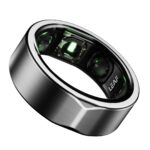 Leaf Halo Smart Ring | Health Tracker | Sleep, Fitness, Stress | Includes 30+ Workout Modes | Battery upto 10 Days | Buy Sizing Kit First | Track Steps, HRV, SPO2 & Periods | Lunar Silver - Size 9 - Image 2