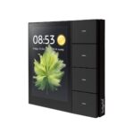 Ledgebit 4-Gang Zigbee Smart Switch with 3.5-Inch Touchscreen | Scene Linkage & Smart App Control | 100–240V AC | Grey | Zigbee Bridge-Hub Required - Image 2