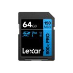 Lexar High-Performance 800x PRO SD Card 64GB, SDXC UHS-I Card, SD 3.0 Card up to 150MB/s Read, V30, U3, C10 SD Memory Card for Point-and-shoot Camera/Mid-range DSLR/HD Camcorder (LSD0800P064G-BNNAA) - Image 2
