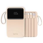 Lifelong Electronics 10000mAh 22.5W Fast Charging Power Bank | 3 Inputs (in-Built USB Cable + Lightning + Type-C Port) | 6 Outputs (3 in-Built Cables + 1 Type-C Port + 2 USB Ports) | QC 3.0 Powerbank - Image 2