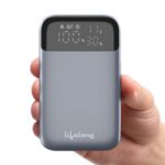 Lifelong Electronics 10000mAh Slim Compact Power Bank | Type C Input | 2 Output Ports (Type C & Type A) | 33W Fast Charging Powerbank | Cable Included |Ideal for Mobiles, Earbuds, Speakers (Grey) - Image 2