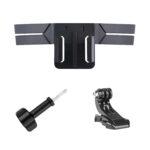 LikeStar® 3M Helmet Chin Mount Strap Compatible with All Go pro Hero 9/8/7/6, SJCAM, Yi, DJI OSMO Action & Other Action Cameras, 180° Adjustable Heavy-Duty Stable Motorcycle Helmet Holder - Image 2